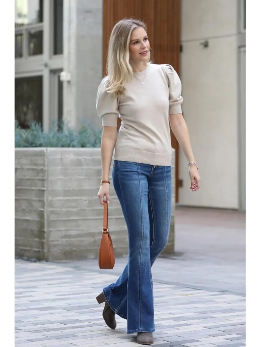 Women Taupe Small Crescent For Trendy Underarm Purse Zipper Shoulder Bag